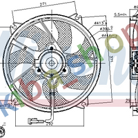 RIGHT OR LEFT RADIATOR FAN L/R FITS FOR CITROEN BERLINGO/MINIVAN C5 C5 I C8