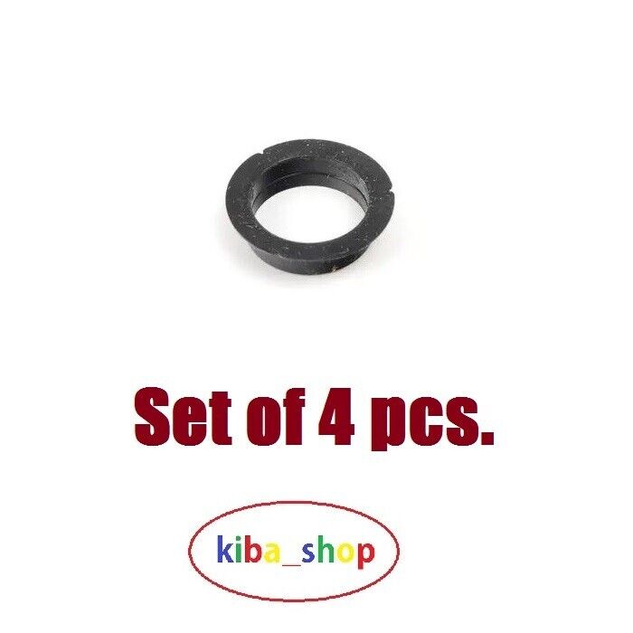 For AUDI VW Seat Skoda 4x Bumper Grille Park Sensor Black Sealing Ring Set