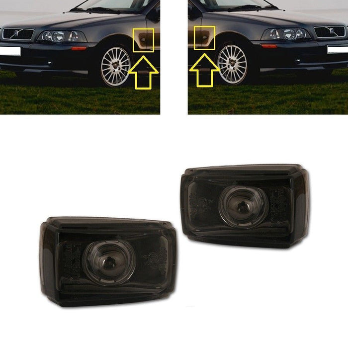 FOR VOLVO S40/V40 1995 - 2003 SIDE INDICATOR REPEATER PAIR TUNING LEFT + RIGHT