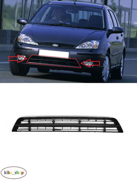 FOR FORD FOCUS MK1 2002 - 2004 NEW FRONT BUMPER LOWER MIDDLE BLACK GRILLE GRILL