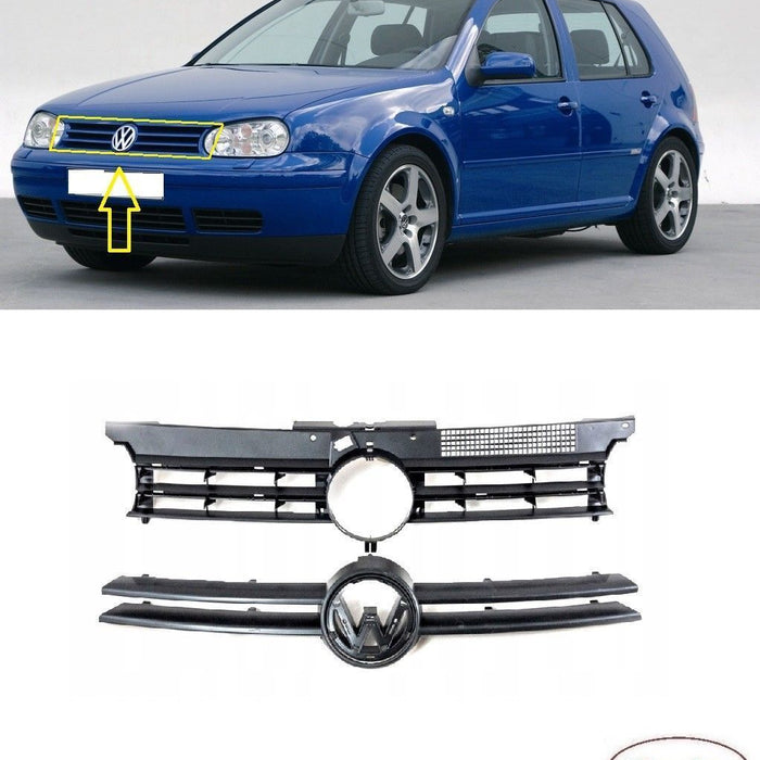 FOR VW GOLF IV MK4 98-04 FRONT BUMPER CENTER RADIATOR GRILL