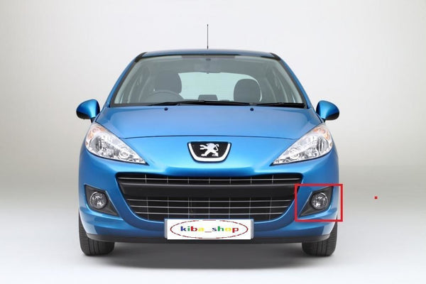 FOR PEUGEOT 207 09-13 FRONT BUMPER FOG GRILL WITH CHROME LH PASSENGER SIDE