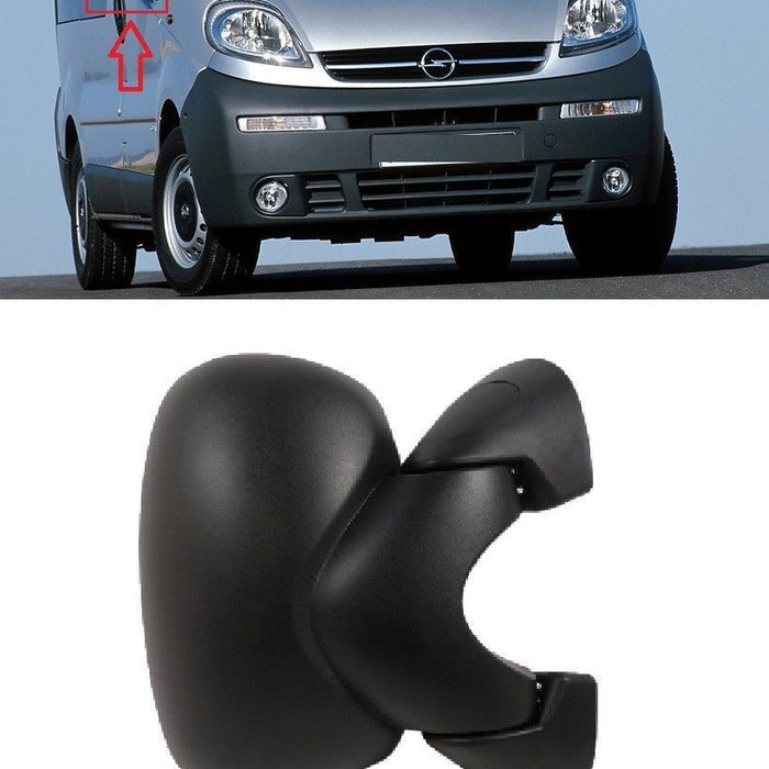 FOR VAUXHALL VIVARO 01-14 WING MIRROR ELECTRIC BLACK RH DRIVER LHD