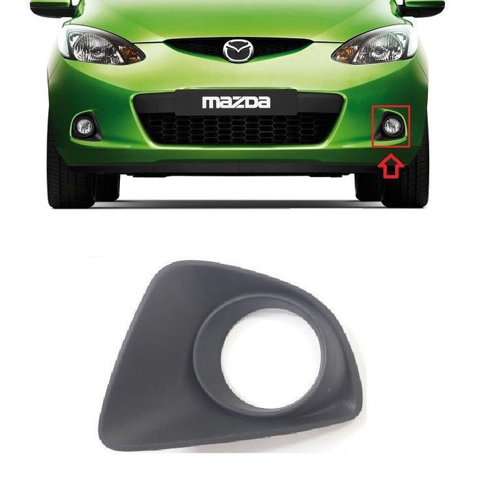 FOR MAZDA 2 SERIES 07-10 FRONT BUMPER FOG LIGHT LAMP GRILL LH PASSANGER