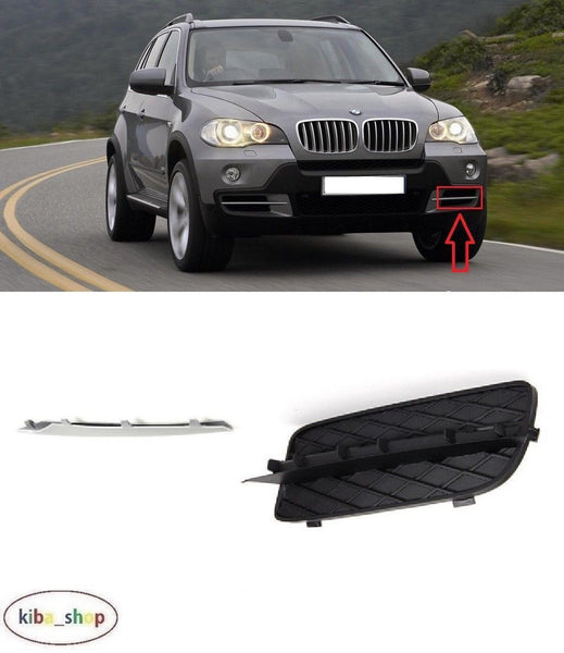 FOR BMW X5 E70 2006-2010 FRONT BUMPER LOWER GRILLE + MOULDING LEFT N/S PASSENGER