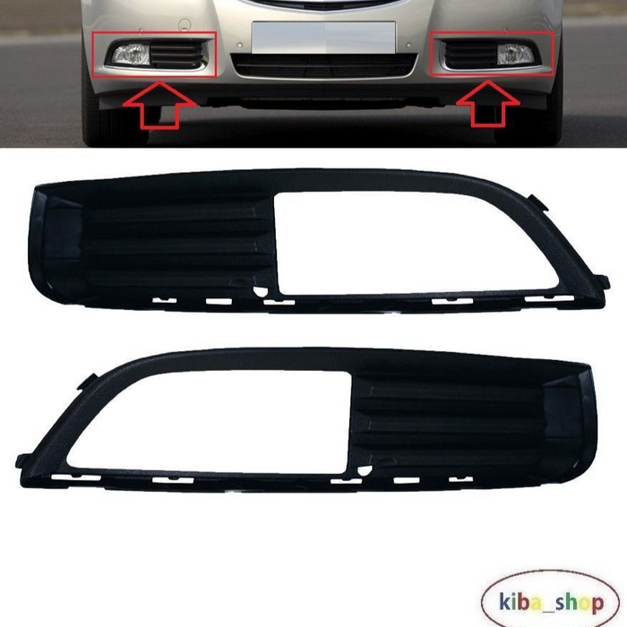 FOR VAUXHALL OPEL INSIGNIA 08-13 FRONT BUMPER FOG LIGHT LAMP GRILLE LEFT + RIGHT