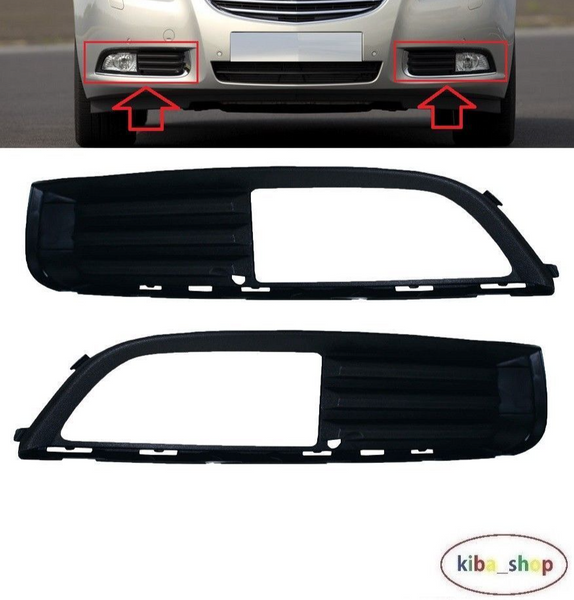 FOR VAUXHALL OPEL INSIGNIA 08-13 FRONT BUMPER FOG LIGHT LAMP GRILLE LEFT + RIGHT