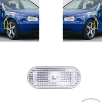FOR VW GOLF IV 98-04 1X SIDE INDICATOR REPEATER SILVER LH OR RH