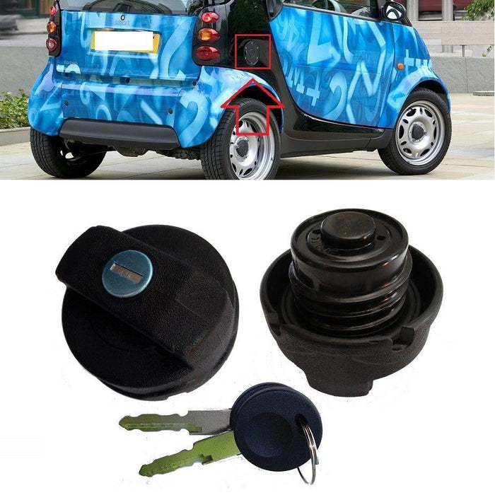 FOR SMART FORTWO 1998 - 2007 NEW LOCKING FUEL CAP WITH TWO KEYS