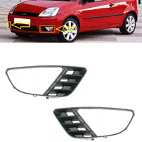 FOR FORD FIESTA MK5 2002 - 2005 NEW FRONT BUMPER FOG LAMP GRILLS PAIR L + R
