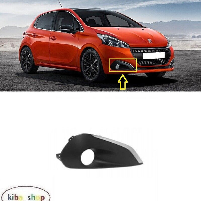 FOR PEUGEOT 208 2015 - 2019 FRONT BUMPER FOG LAMP GRILL CHROMED RIGHT O/S DRIVER