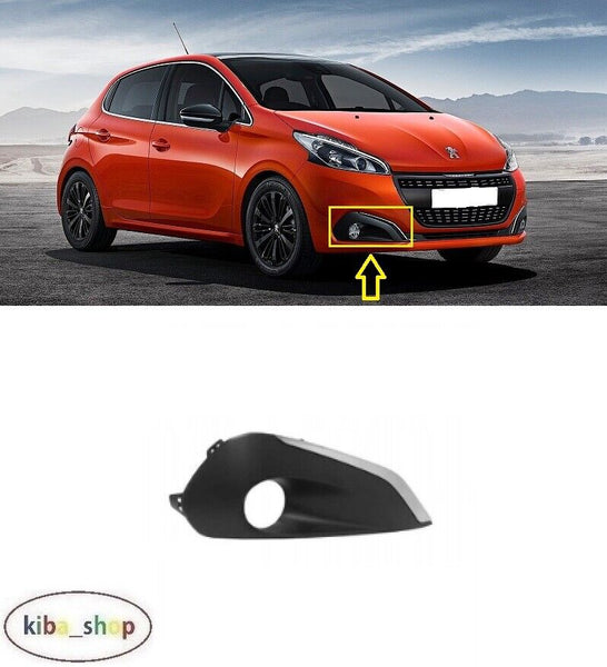 FOR PEUGEOT 208 2015 - 2019 FRONT BUMPER FOG LAMP GRILL CHROMED RIGHT O/S DRIVER