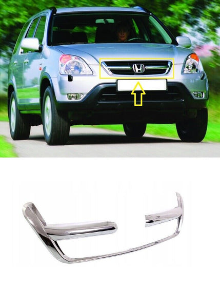 FOR HONDA CR-V 2002.01 - 2004.12 NEW FRONT RADIATOR GRILL GRILLE CHROMED FRAME
