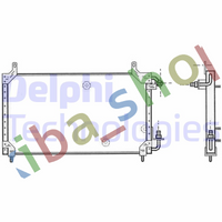 A/C CONDENSER FITS DAEWOO ARANOS CIELO ESPERO NEXIA 15/18/20 0694-0999