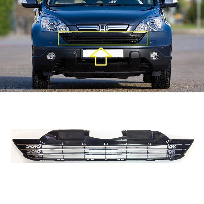 FOR HONDA CRV 06-09 FRONT BUMPER CENTER GRILL CHROMED