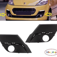 FOR PEUGEOT 107 2012- FRONT BUMPER FOG LIGHT GRILLE WITH LED PLACE PAIR L+R