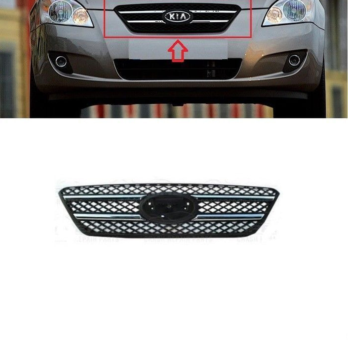 FOR KIA CEED 06-09 FRONT BUMPER CENTER UPPER RADIATOR GRILL