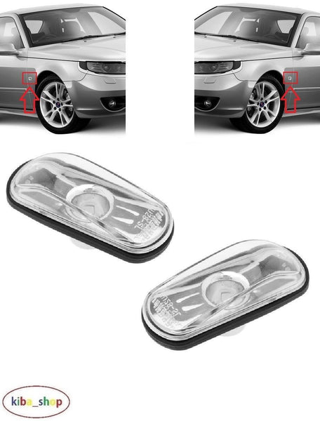 FOR SAAB 9-5 1997 - 2010 2X NEW SIDE INDICATOR REPEATER PAIR LEFT + RIGHT TUNING