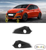 FOR PEUGEOT 208 2015 - 2019 2X FRONT BUMPER FOG LAMP GRILL CHROMED LEFT + RIGHT