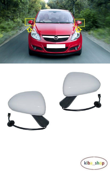 FOR VAUXHALL CORSA D 06-14 WING MIRRORS ELECTRIC L+R LHD
