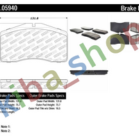 FRONT AXLE BRAKE PADS - TUNING SPORT ROAD APPROVAL FRONT FITS PORSCHE 911 928