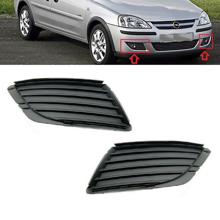 FOR VAUXHALL OPEL COMBO C 2003-2010 FRONT BUMPER FOG LIGHT LAMP COVER LEFT+RIGHT