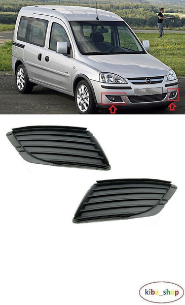 FOR VAUXHALL OPEL COMBO C 2003-2010 FRONT BUMPER FOG LIGHT LAMP COVER LEFT+RIGHT