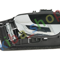 FRONT AND REAR LEFT DOOR HANDLE FRONT/REAR L INNER BLACK/CHROME FITS PEUGEOT