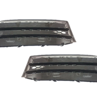 FOR AUDI A1 2014 - 2018 FRONT BUMPER FOG LAMP GRILL COVER PAIR LEFT + RIGHT