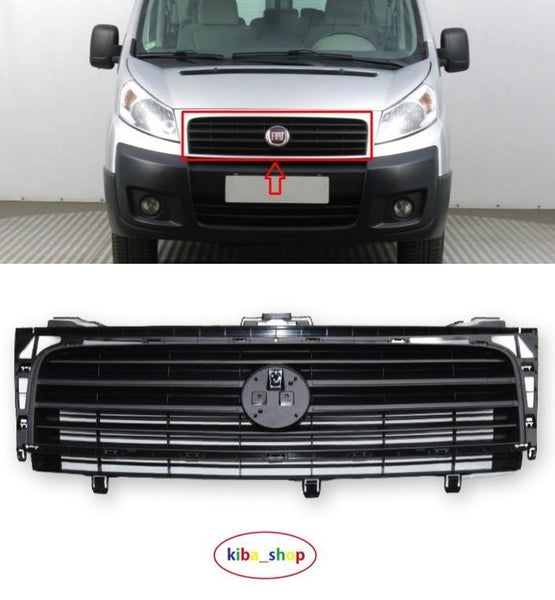 FOR FIAT SCUDO 07-16 FRONT CENTRE BUMPER UPPER RADIATOR GRILL BRAND NEW