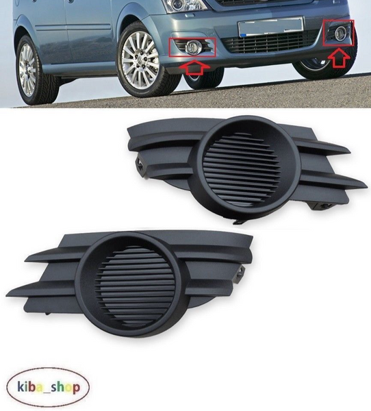 FOR VAUXHALL MERIVA 06-10 FRONT BUMPER FOG LIGHT COVER GRILL L+R