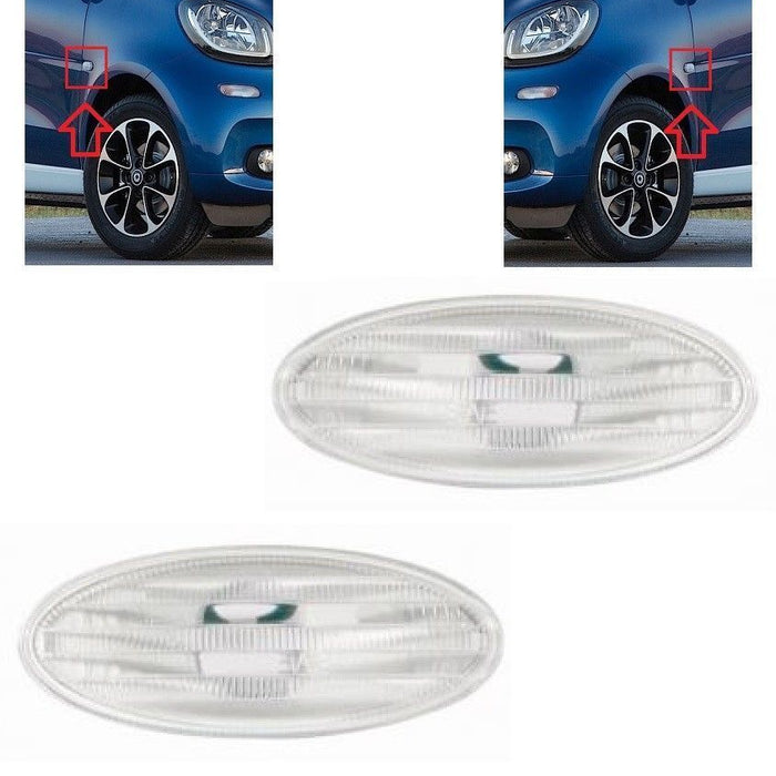 FOR SMART FORTWO 2014- SIDE INDICATOR REPEATER PAIR L+R