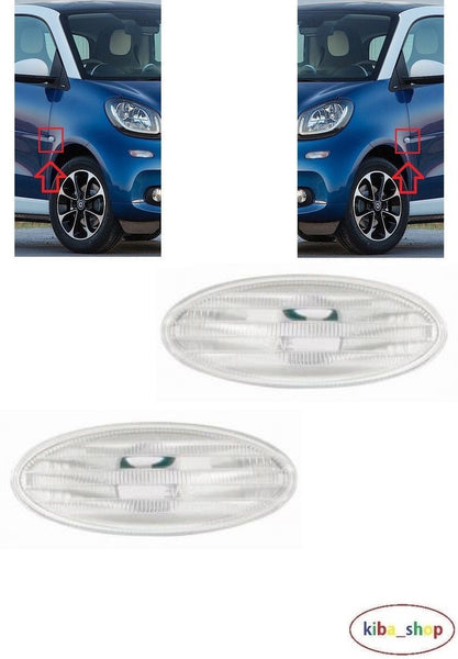 FOR SMART FORTWO 2014- SIDE INDICATOR REPEATER PAIR L+R