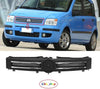 FOR FIAT PANDA 03-12 FRONT RADIATOR UPPER CENTRE GRILL BLACK WITH CHROME