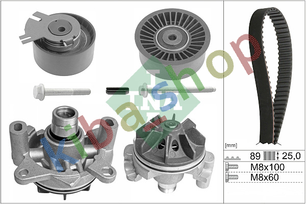 TIMING SET BELT + PULLEY + WATER PUMP FITS NISSAN INTERSTAR PRIMASTAR OPEL