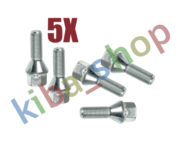 FOR VAUXHALL ASTRA H 03-07 5x STEEL AND ALLOY RIMS WHEEL BOLTS M12x1.5x21