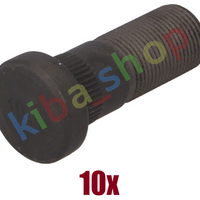 10x WHEEL BOLT M20X15 X55MM FITS RVI MIDLUM 0100-S