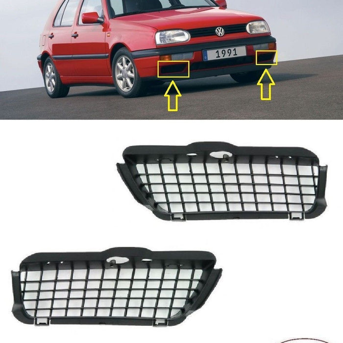 FOR VOLKSWAGEN GOLF MK3 III 1992 - 1998 FRONT BUMPER LOWER GRILLES LEFT + RIGHT