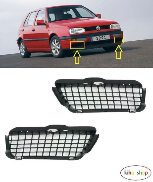 FOR VOLKSWAGEN GOLF MK3 III 1992 - 1998 FRONT BUMPER LOWER GRILLES LEFT + RIGHT