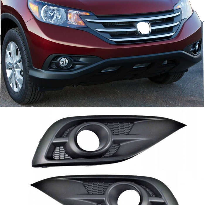 FOR HONDA CRV 2012 - 2016 NEW FOG LIGHT LAMP COVER GRILLE TRIM PAIR LEFT + RIGHT