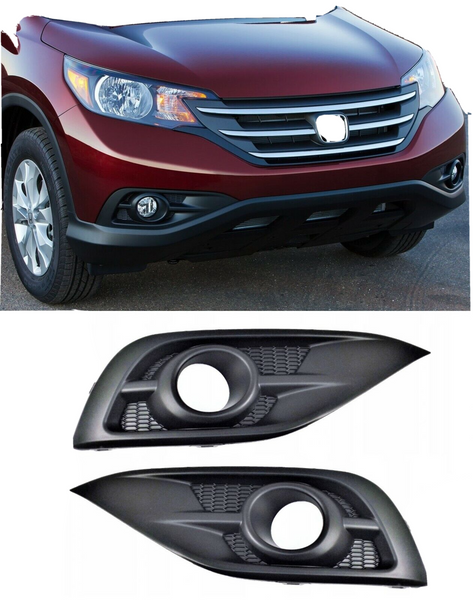 FOR HONDA CRV 2012 - 2016 NEW FOG LIGHT LAMP COVER GRILLE TRIM PAIR LEFT + RIGHT