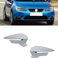 FOR SEAT LEON 5F 2012 - 2019 WING MIRROR COVER CAPS PAIR LEFT + RIGHT PRIMED