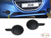 FOR PEUGEOT 208 2012- FRONT BUMPER FOG LIGHT COVER CAP GRILLE PAIR LEFT+RIGHT