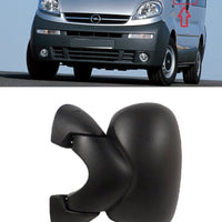 FOR VAUXHALL VIVARO 01-14 WING MIRROR ELECTRIC BLACK LH PASSENGER LHD