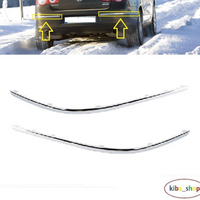 FOR VOLKSWAGEN PASSAT B6 2005-2010 REAR BUMPER CHROMED MOULDING TRIM LEFT+RIGHT.