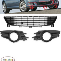 FOR VAUXHALL MERIVA 06-10 FRONT BUMPER SET LOWER & FOG GRILLS