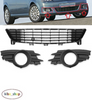 FOR VAUXHALL MERIVA 06-10 FRONT BUMPER SET LOWER & FOG GRILLS
