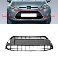 FOR FORD FIESTA MK7 2008 - 2013 NEW FRONT BUMPER CHROMED CENTER RADIATOR GRILL
