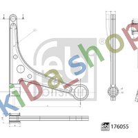 FRONT AXLE LEFT FRONT AXLE TRACK CONTROL ARM L FRONT 18 MM FITS FOR CITROEN C2