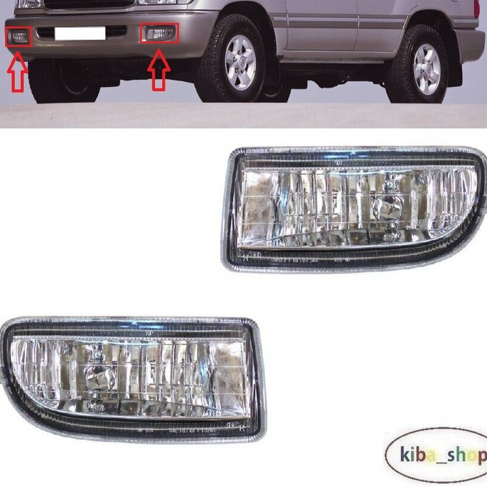 FOR TOYOTA LAND CRUISER 1998 - 2007 NEW FRONT FOG LIGHT LAMPS LEFT + RIGHT